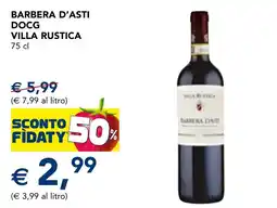 Esselunga Barbera d'Asti Villa Rustica offerta