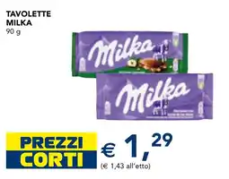 Esselunga Tavolette Milka offerta