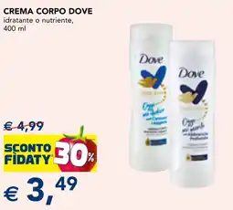 Esselunga Crema corpo Dove offerta