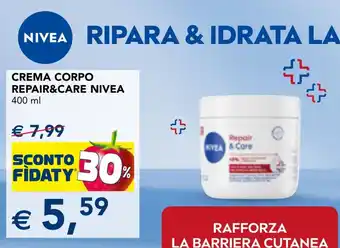 Crema corpo Repair&Care Nivea