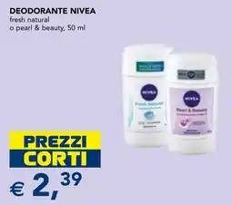 Esselunga Deodorante Nivea fresh natural o pearl & beauty offerta