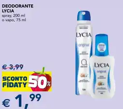 Esselunga Deodorante Lycia offerta