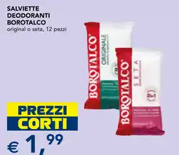 Esselunga Salviette deodoranti Borotalco offerta