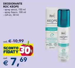 Esselunga Deodorante Roc Keops offerta