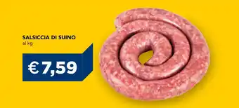 Esselunga Salsiccia di suino offerta