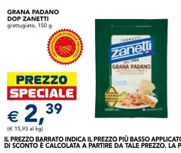 Esselunga Grana Padano Zanetti offerta
