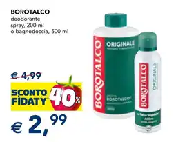 Esselunga Borotalco deodorante offerta