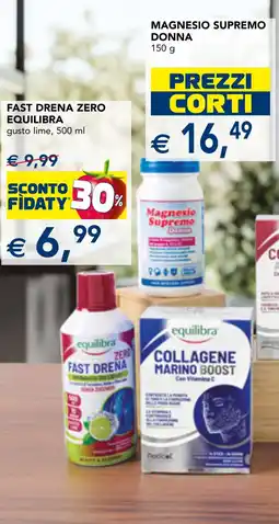 Esselunga Fast Drena Zero Equilibra offerta