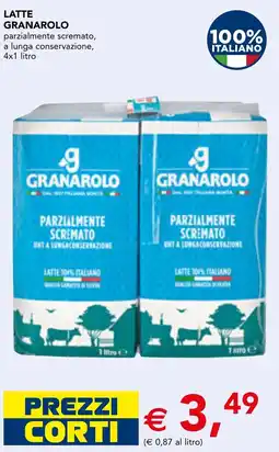 Esselunga Latte Granarolo parzialmente scremato offerta