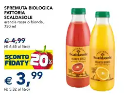 Esselunga Spremuta biologica Fattoria Scaldasole offerta