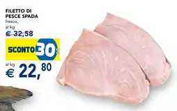 Esselunga Filetto di pesce spada offerta