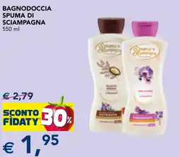 Esselunga Bagnodoccia spuma di sciampagna offerta