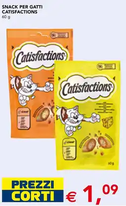 Esselunga Snack per gatti Catisfactions offerta