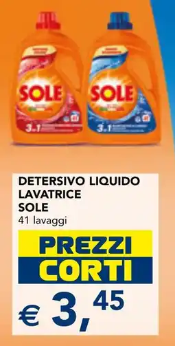 Esselunga Detersivo liquido lavatrice Sole offerta