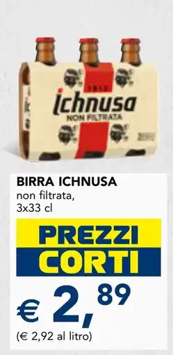 Esselunga Birra Ichnusa non filtrata offerta