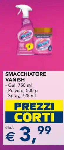 Esselunga Smacchiatore Vanish offerta