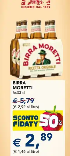 Esselunga Birra Moretti offerta