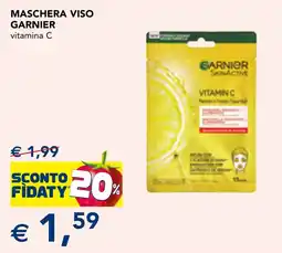 Esselunga Maschera viso Garnier vitamina C offerta