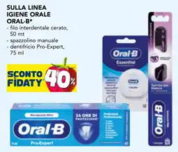 Esselunga Sulla linea igiene orale Oral-B offerta