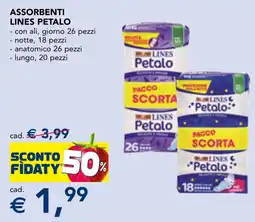 Esselunga Assorbenti Lines Petalo offerta