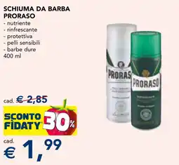 Esselunga Schiuma da barba Proraso offerta