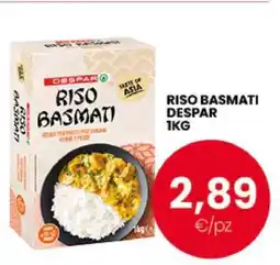 Eurospar RISO BASMATI DESPAR 1KG offerta