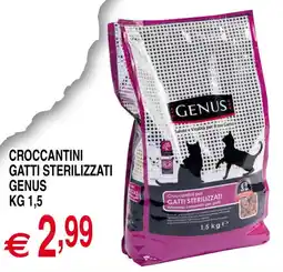 Centro Oceano Crocchettini per gatti sterilizzati Genus offerta