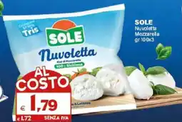 Boningros Cash and Carry Sole Nuvoletta Mozzarella offerta