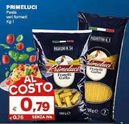Boningros Cash and Carry Primeluci Pasta offerta