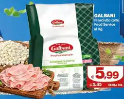 Boningros Cash and Carry Galbani Prosciutto cotto Food Service offerta