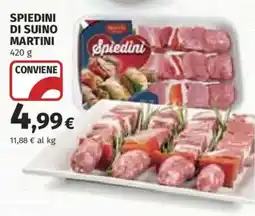 Ipercoop Spiedini di suino Martini offerta