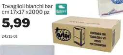 GrosMarket Tovaglioli bianchi bar offerta