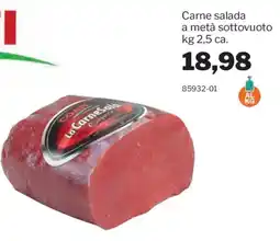 GrosMarket Carne salada a metà sottovuoto offerta