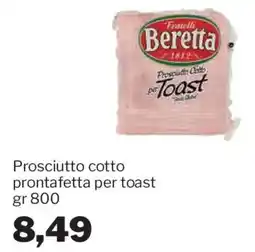 GrosMarket Prosciutto cotto prontafetta per toast offerta