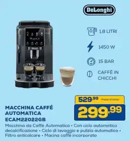 Euronics Bruno DeLonghi macchina caffè automatica offerta