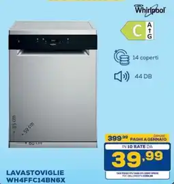Euronics Bruno Lavastoviglie Whirlpool offerta