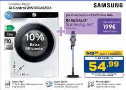 Euronics Bruno Lavatrice Samsung offerta