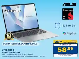 Euronics Bruno ASUS Vivobook F1607QA-MB167 offerta