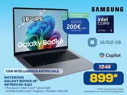 Euronics Bruno Samsung Galaxy Book6 16" offerta