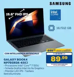 Euronics Bruno Samsung Galaxy Book4 offerta