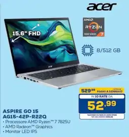 Euronics Bruno Acer Aspire Go 15 offerta
