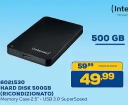 Euronics Bruno Intenso hard disk 500gb offerta