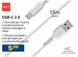 Euronics Bruno Cavo dati USB-C 2.0 offerta