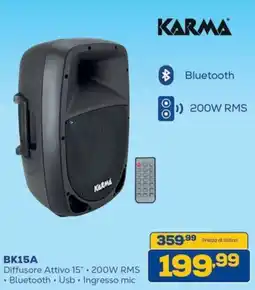 Euronics Bruno Karma Diffusore Attivo 15" offerta