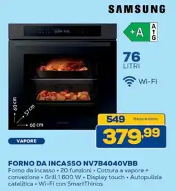 Euronics Bruno Samsung forno da incasso NV7B4040VBB offerta