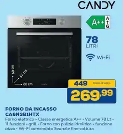 Euronics Bruno Forno da incasso Candy offerta