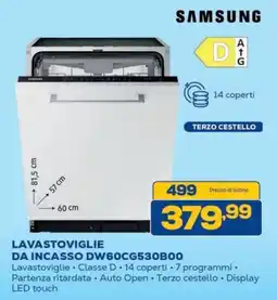 Euronics Bruno Samsung lavastoviglie da incasso offerta