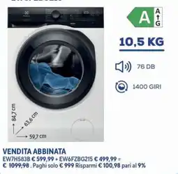 Euronics Bruno Lavatrice Electrolux offerta