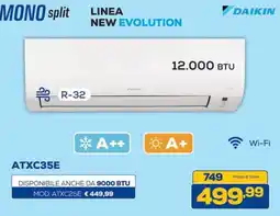 Euronics Bruno Daikin Mono split ATXC35E offerta