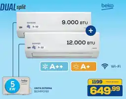 Euronics Bruno DUAL split Beko offerta